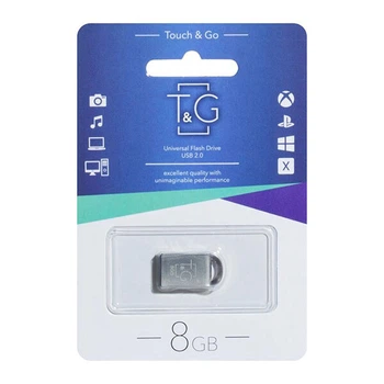USB Flash T&G Metal 107, 8 Гб., Серебряный - 389604