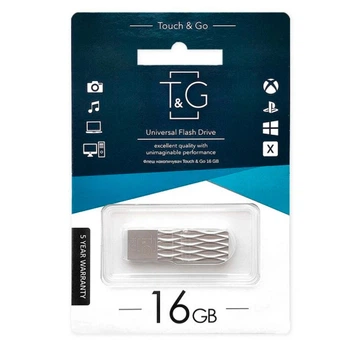 USB Flash T&G Metal 103, 16 Гб., Серебряный - 318908