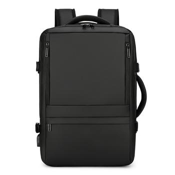 Рюкзак для ноутбука 16", Omaska-B, материал нейлон/полиестр/ткань Corticos, 20-35L, черный, Q25