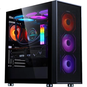 Корпус SAMA Zhuque 5 игровой черный со стеклянной боковой панелью, поддержка E-ATX, СЖО 360 мм и длинных видеокарт