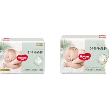 Підгузки Huggies Little Forest S52 (4-8 кг) Heart Diamond [Дихаючий верх, нуль слідів]