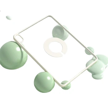 Чехол Zoyu, совместимый с Apple Air7 с чипом M3 2025 года, двусторонний, магнитный, трехсекционный, съемный, универсальный, для планшетов Air6/5/4 дюйма, кремово-белый.