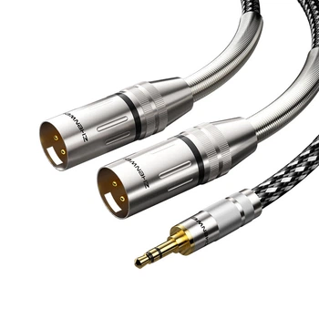 Аудиокабель-разветвитель ZHENWEI Mini Jack 3.5 мм — 2 x XLR, 10 м (ZW-YPX619)