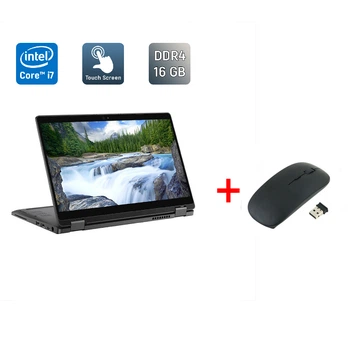 Ноутбук-трансформер Dell Latitude 5300 2 in 1 / 13.3" (1920x1080) IPS Touch / Intel Core i7-8665U (4 (8) ядра по 1.9 - 4.8 GHz) / 16 GB DDR4 / 256 GB SSD / Intel UHD Graphics / WebCam / TouchID / Windows 10 б/у + Подарок Беспроводная мышь / USB