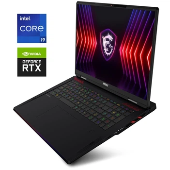 Игровой ноутбук MSI Raider 18 HX A14VGG / 18" (2560x1600) IPS / Intel Core i9-14900HX (24 (32) ядер по 2.2 - 5.7 GHz) / 32 GB DDR5 / 1000 GB SSD M.2 / nVidia GeForce RTX 4070, 8 GB GDDR6, 128-bit / WebCam / Win 11 б/у