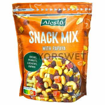Суміш горіхів та цукатів Alesto Snack Mix з папаєю 200 г (0652)
