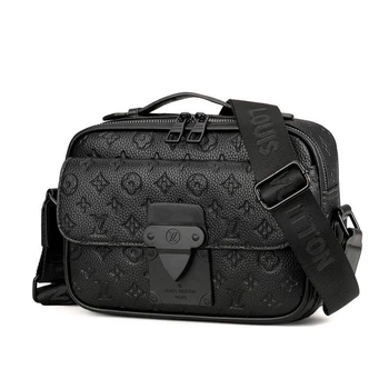 Сумка месенджер Louis Vuitton S Lock чорна (150)
