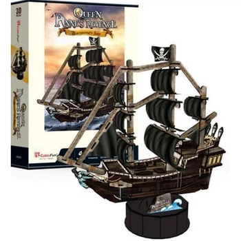 Тривимірна головоломка-конструктор Cubic Fun Корабель Помста королеви Анни (T4035h)