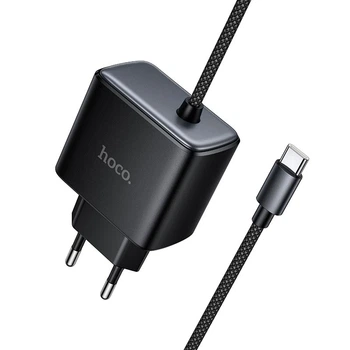 Адаптер мережевий HOCO New charger with Type-C cable C163A |25W/3A, PD3.0/QC|