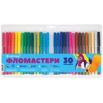 Фломастеры Centropen 30 цветов 7550/30 ТП