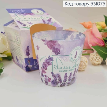 Аромасвічка стакан Lavander blossom LAVENDER, 115г/30 годин горіння