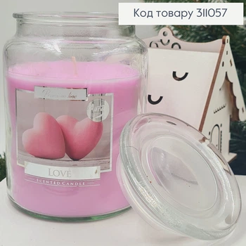 Аромасвічка в банці BISPOL LOVE 500 г/ 100 годин