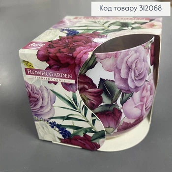 Аромасвічка стакан BISPOL Квітковий Сад 100 г/ 20 годин