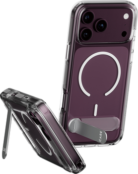 Etui CARE by PanzerGlass Kickstand & MagSafe do Apple iPhone 17 Pro Max Transparent (CR40334)
