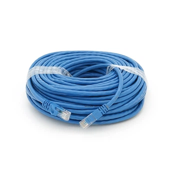 Патч-корд литой RITAR, UTP, RJ45, Cat.6, 30м, синий, Cu (медь)