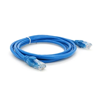 Патч-корд литой RITAR, CCA, UTP, RJ45, Cat.5e, 5m, синий Q250