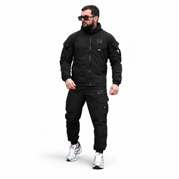 Чоловічий спортивний костюм C.P. Company Klinse чорний rip stop tactical street повсякденний ТР6072 XXXL