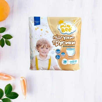 Підгузки-трусики Mini Bee 5 12-17кг 28шт