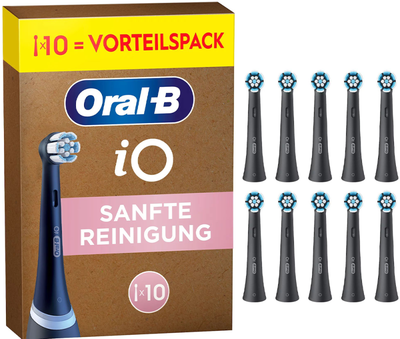 Насадки для електричної зубної щітки Oral-B iO Gentle Care 10 шт Чорні