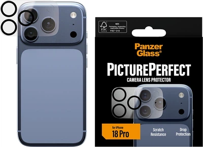 Захисне скло Panzer Glass PicturePerfect Camera Lens Protector Transparent для Apple iPhone 17 Pro (PG20086)