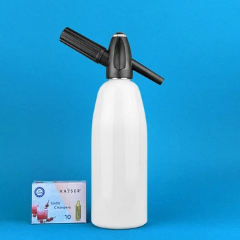 Сифон для газованої води Soda Siphone 1000 мл з балончиками білий