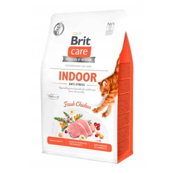 Brit Care Cat Indoor Anti-stress для котов, живущих в помещении - 2 кг 171302/0853