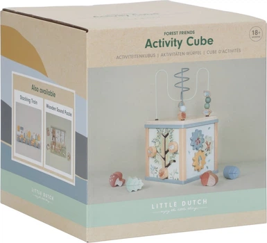 Drewniana kostka edukacyjna Little Dutch Forest Friends FSC LD7231 (8713291772311)