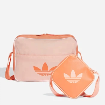 Набір спортивних сумок крос-боді через плече жіночий Adidas Adicolor 256386436 2 шт Помаранчевий (1160875836)