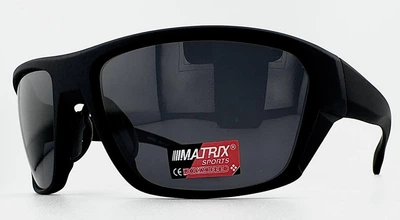 Спортивные Солнцезащитные Очки MATRIX MX060 166-91-F26 с Поляризацией, Черные Антибликовые для Водителей и Рыбалки