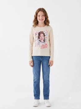 Лонгслів дитячий на дівчинку Disney Soy Luna 146-152cм Бежевий (1780)
