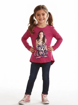 Лонгслів дитячий на дівчинку Disney Soy Luna 116-122р Рожевий (1782)