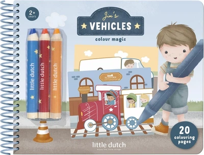 Набір для творчості Little Dutch Блокнот з олівцями Jim & Friends 126855 (8714274126855)