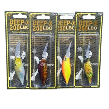Набір Воблер DEEP-X 200 LBO 70F \14g (3.5м)(4шт) - Кренк на щуку, судака, окуня (8620-Набор 1)