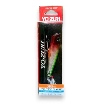 Воблер 3DR-X Popper 65F 65 мм 7г (Fishing) - поппер на щуку, окуня (8223-25)