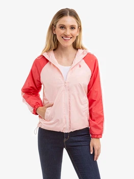 Ветровка с капюшоном женская U.S. Polo Assn 191585131 M Розовая (1160911196)