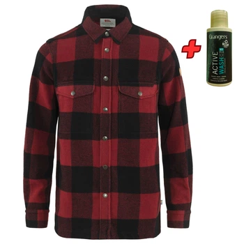 Сорочка FJALLRAVEN Canada Shirt M Red XXXL + подарунок Засіб для прання спортивного одягу Grangers Active Wash 30 ml (пробник)