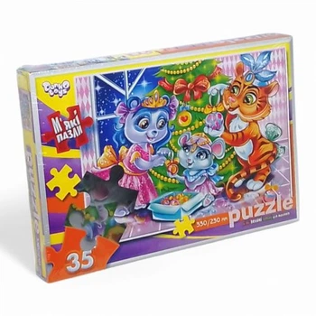 Мягкие пазлы Dankotoys Новогодний карнавал 35 элементов 33x23 см