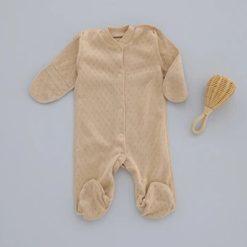 Чоловічок RoyalBaby Бежевий (ажур) р.56, 0-3 міс