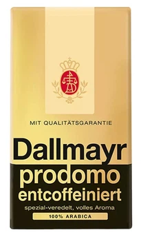 Кофе молотый Dallmayr Prodomo Entcoffeiniert без кофеина, 500г
