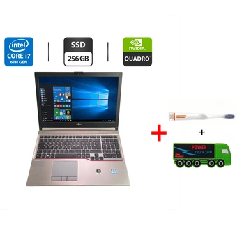 Мобільна робоча станція Fujitsu Celsius H760 / 15.6" (1920x1080) IPS / Intel Core i7-6920HQ (4 (8) ядра по 2.9 - 3.8 GHz) / 32 GB DDR4 / 256 GB SSD / nVidia Quadro M2000M, 4 GB GDDR5, 128-bit / WebCam б/в + Подарунок Зубна щітка Colgate + Павербанк
