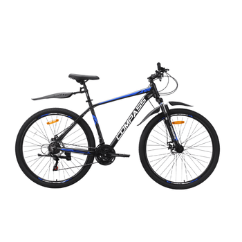 Велосипед гірський Crossbike Compass 29" 20" Чорний/Синій (29СTA-006194)