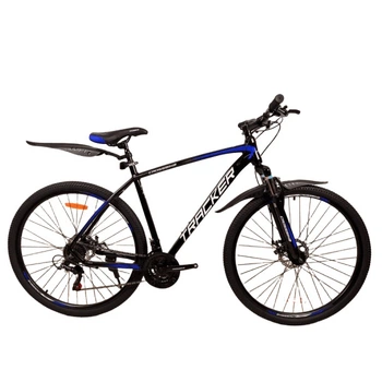 Велосипед гірський CrossBike Tracker 29" 21" Чорний/Синій (29СTA-006013)