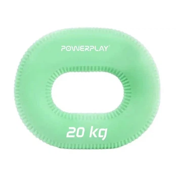 Кистевой тренажёр PowerPlay PP4336 силиконовый зелёный 20 кг