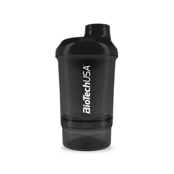 Шейкер BioTech Wave Mini 2 в 1 300 мл чёрный