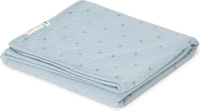 Kocyk dziecięcy Little Dutch Pure Denim muślinowy 70x100 cm (8721122585672)