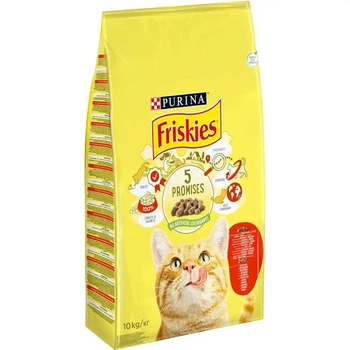 Сухий корм для котів Friskies курка та яловичина 10 кг