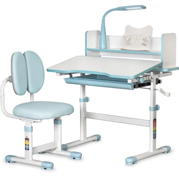 Комплект меблів Evo-Kids (стіл+стілець+полиця+лампа) BD-24 Blue (арт. BD-24 BL)