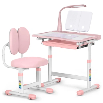 Комплект меблів Evo-Kids (стіл+стілець+полиця+лампа) BD-20 PN