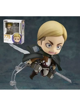 Коллекционная фигурка Nendoroid 755 Эрвин Смит Атака Титанов подвижная аниме модель 10 см с аксессуарами для фанатов японской культуры серии Attack on Titan