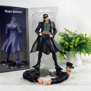 Коллекционная аниме фигурка Джозеф Джостар Joseph Joestar Невероятные приключения ДжоДжо JoJo Bizarre Adventure 26 см статуэтка из ПВХ пластика детализированная модель для фанатов аниме манги и коллекционеров